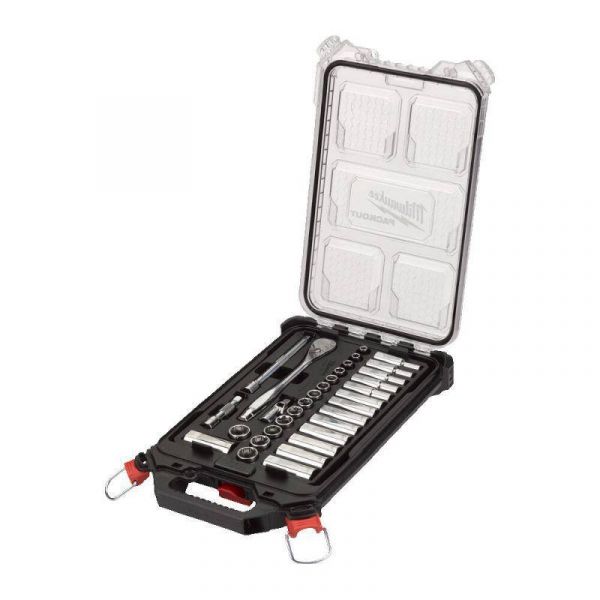 Набор метрических головок с трещоткой 3/8˝ в компактном тонком органайзере PACKOUT™ - 38 ед. (1 шт)