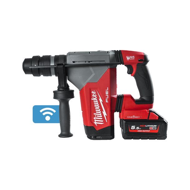 Перфоратор SDS-PLUS акумуляторний MILWAUKEE, M18 ONEFHPX-0X, 5,0Дж (HDкейс)