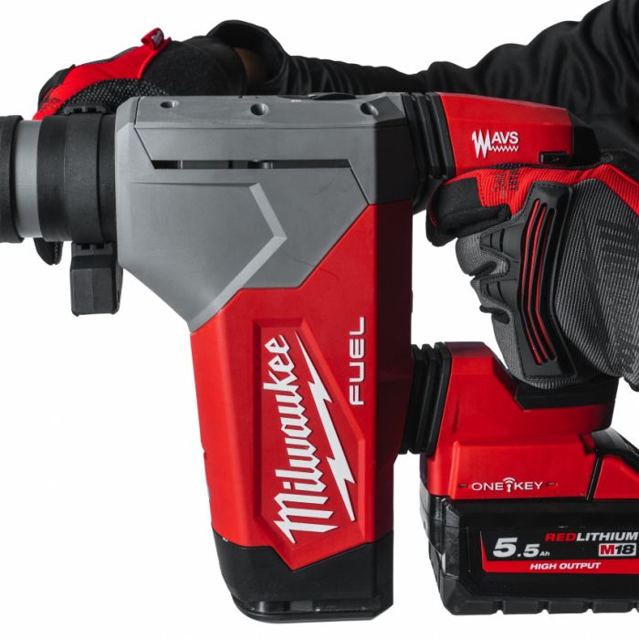 Перфоратор SDS-PLUS акумуляторний MILWAUKEE, M18 ONEFHPX-0X, 5,0Дж (HDкейс)