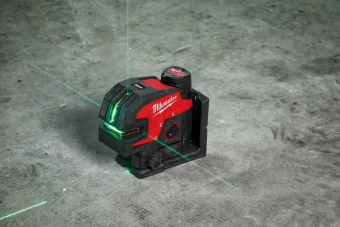 Акк. Лазерний нівелір 4 точковий M12 CLL4P-301C