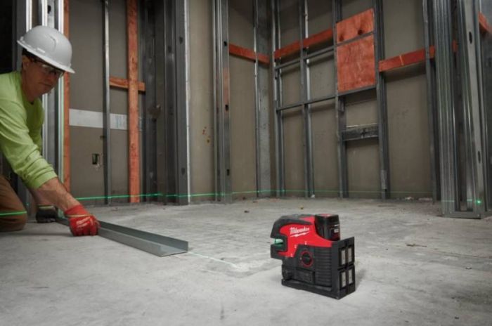 Акк. Лазерний нівелір 4 точковий M12 CLL4P-301C