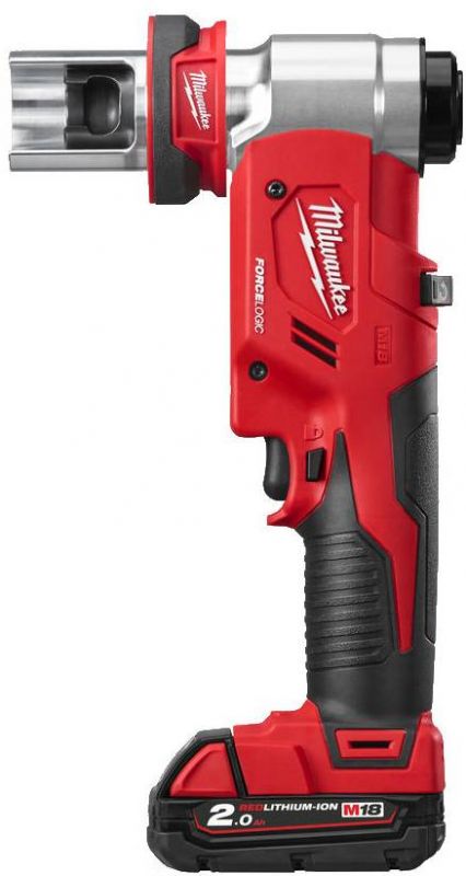 Акумуляторний гідравлічний пробійник MILWAUKEE M18 HKP-201CA ( зарядний пристрій, 1 акум.X M18 B2 (2Ач)