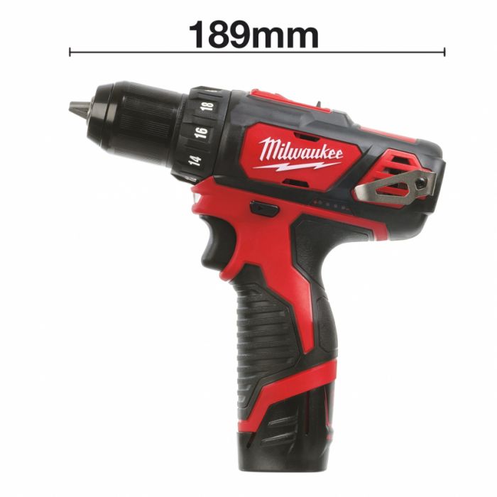 Акумуляторний ударний шуруповерт MILWAUKEE M12 BDD-0, 30Нм (2408-20) (без АКБ та ЗУ)