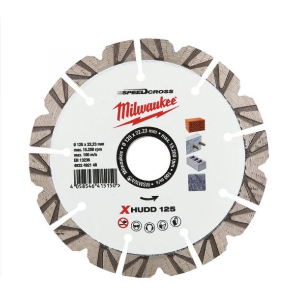 Алмазний диск SPEEDCROSS XHUDD 125 мм MILWAUKEE