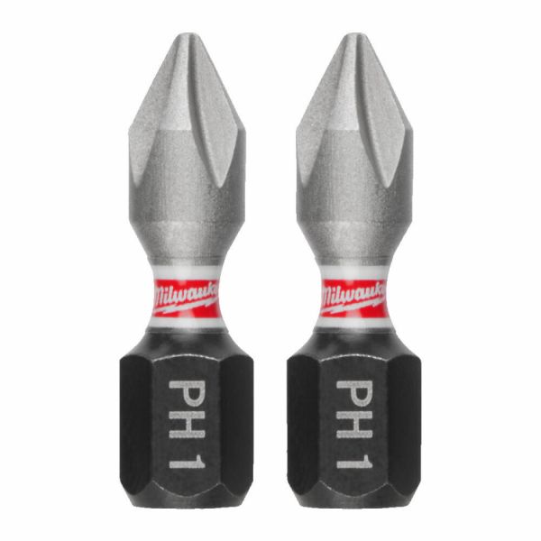 Біта SHOCKWAVE MILWAUKEE, PH1, 25мм, (3шт)
