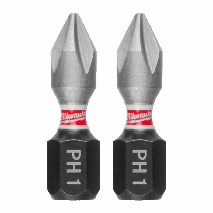 Біта SHOCKWAVE MILWAUKEE, PH1, 25мм, (3шт)