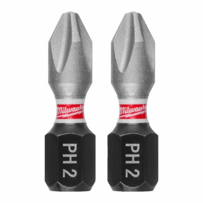 Біта SHOCKWAVE MILWAUKEE, PH2, 25мм, (3шт)
