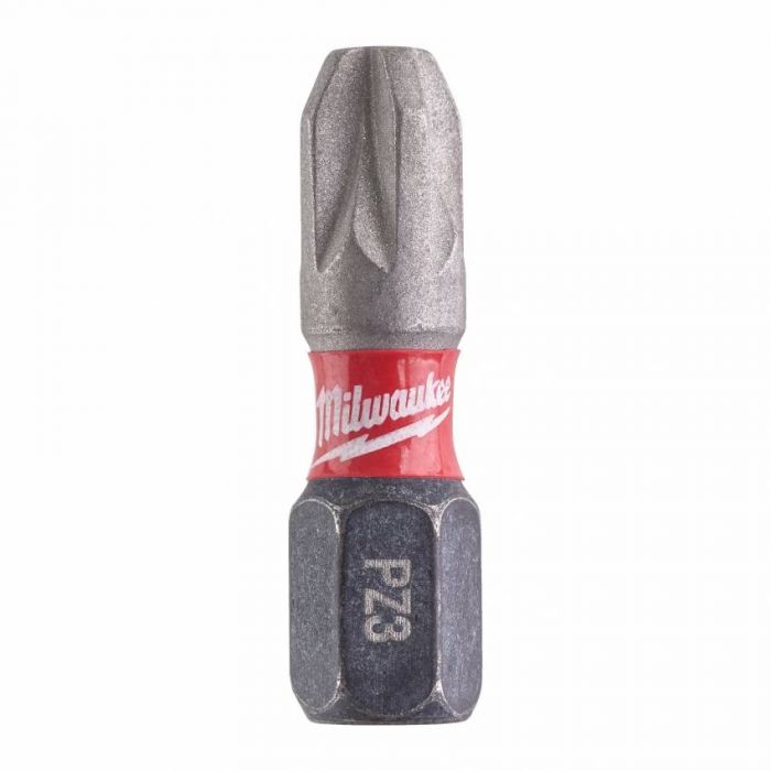 BIT SHOCKWAVE MILWAUKEE, PZ3, 25 мм, (25 шт.)