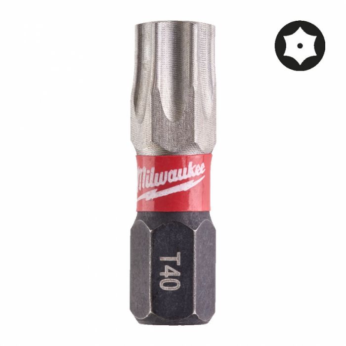 Біта SHOCKWAVE MILWAUKEE, TX BO40, 25мм, (3шт)