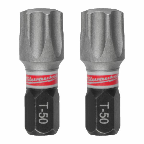 Біта SHOCKWAVE MILWAUKEE, TX50, 25мм, (3шт)