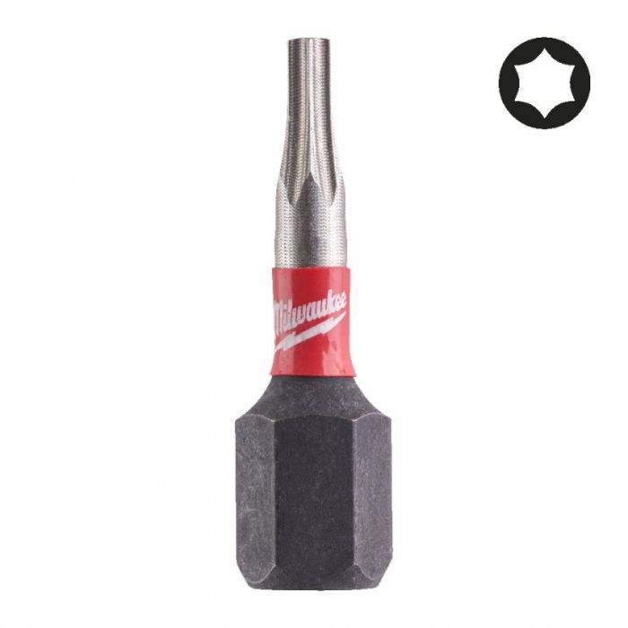 Біта SHOCKWAVE MILWAUKEE, TX8, 25мм, (3шт)