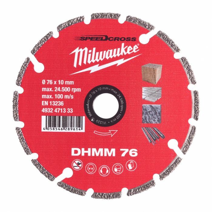 Диск алмазний MILWAUKEE DHММ 76; Ø76мм для M12 FCOT