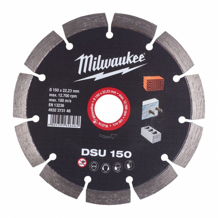 Диск алмазний MILWAUKEE DSU 150, Ø150мм