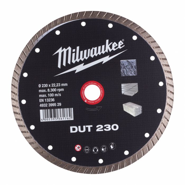 Диск алмазний MILWAUKEE DUT 230, Ø230мм