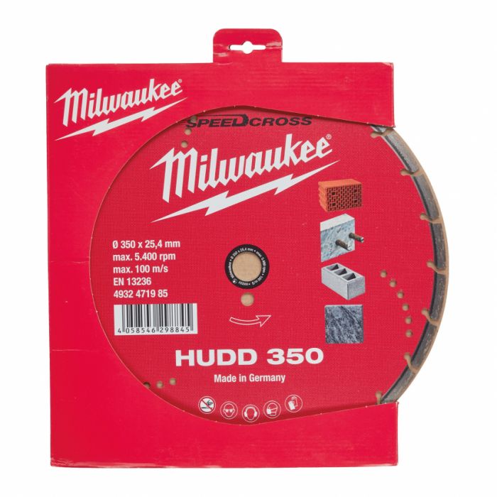 Диск алмазний Speedcross MILWAUKEE HUDD 350, Ø350мм