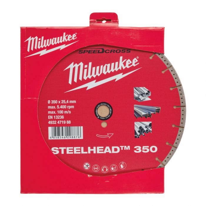 Диск алмазний Steelhead 350 MILWAUKEE, Ø350мм, по металу