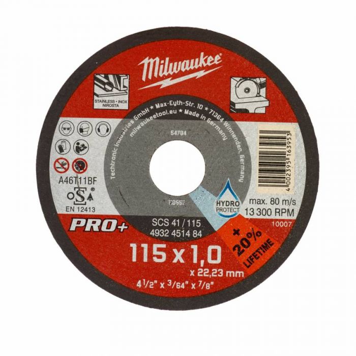 Диск відрізний MILWAUKEE, SCS 41/125х1 PRO, Ø125мм