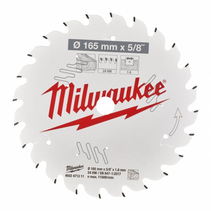 Диск пильний Alu PFTE MILWAUKEE, Ø165х20х2, 2мм, 52 зуб.