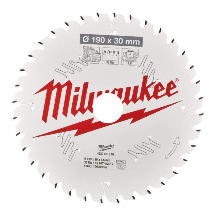 Диск пильний MILWAUKEE, Ø190/30/1,6мм