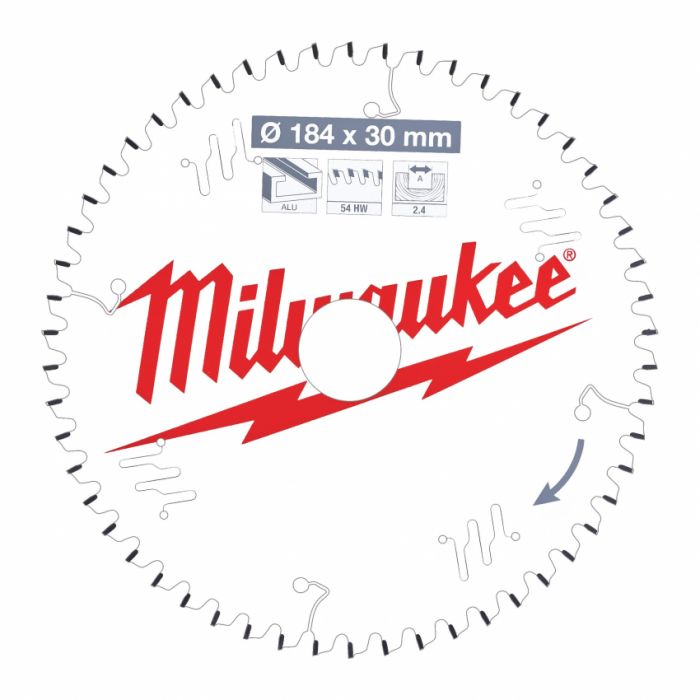 Диск пильний MILWAUKEE, Ø190/30мм/1,8мм, 4 зуб., по фіброцементу