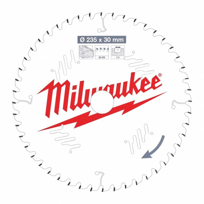 Диск пильний MILWAUKEE, Ø190/30мм/1,8мм, 4 зуб., по фіброцементу