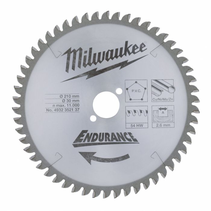 Диск пильный MILWAUKEE, Ø210/30мм, 54 зуб.