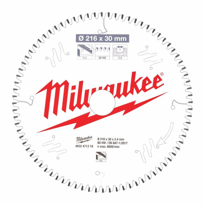 Диск пильний MILWAUKEE, Ø216/30мм, 48 зуб.