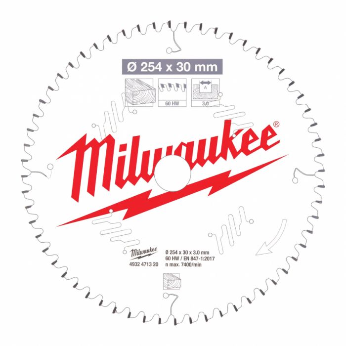 Диск пильний MILWAUKEE, Ø216/30мм, 48 зуб.