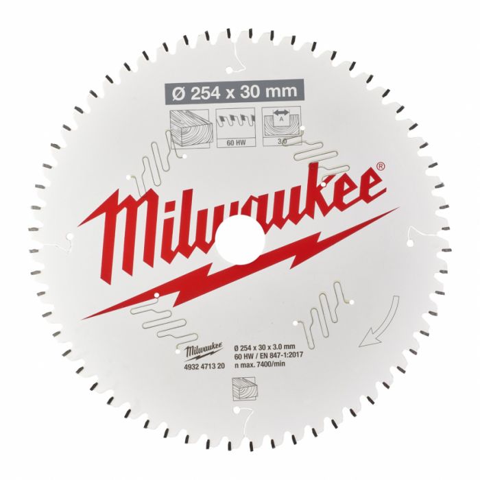 Диск пильний MILWAUKEE, Ø216/30мм, 48 зуб.