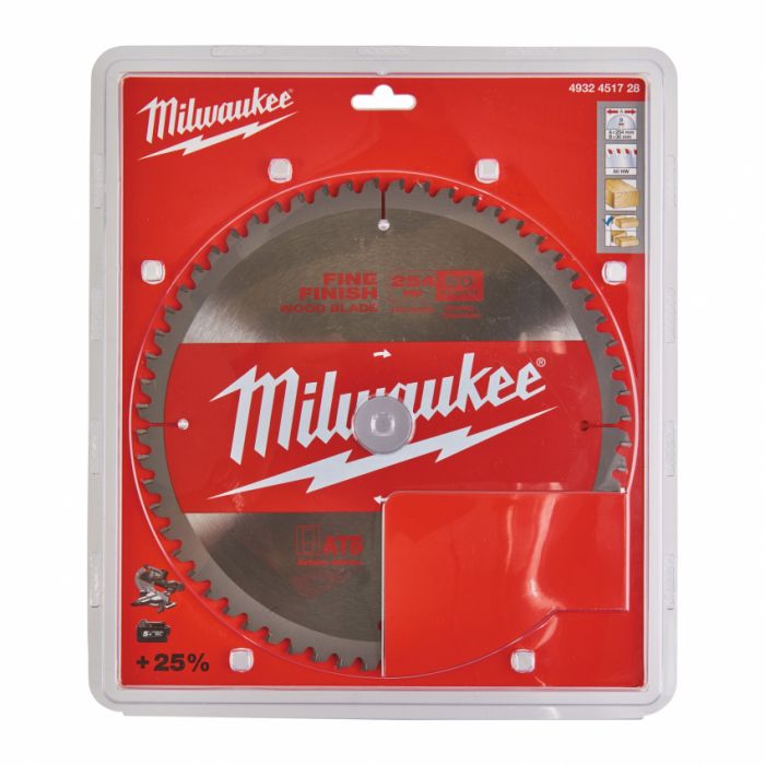 Диск пильний MILWAUKEE, Ø254x30мм, 60 зуб.