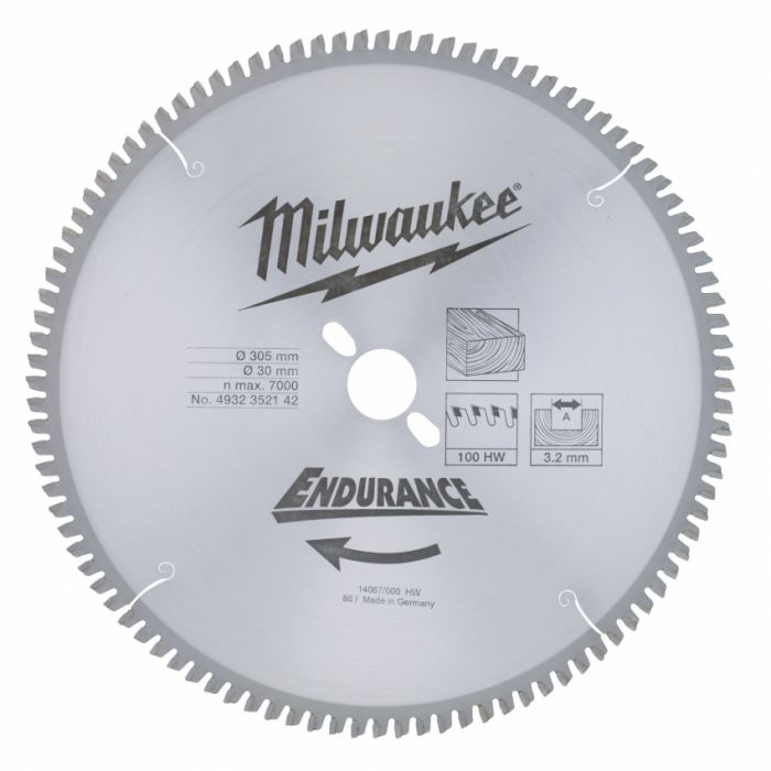 Диск пильний MILWAUKEE, Ø305x30мм, 100 зуб.