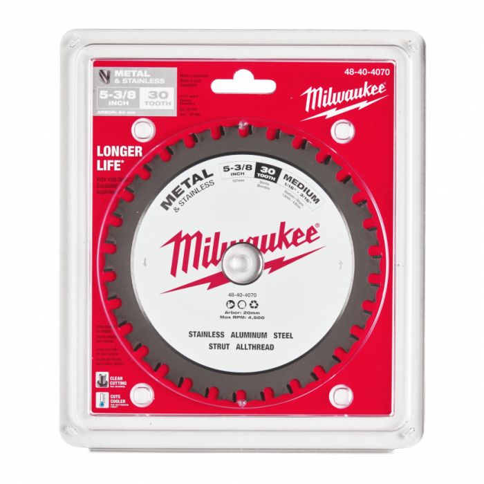 Диск пильний по металу MILWAUKEE, Ø135х20мм, 30 зуб.