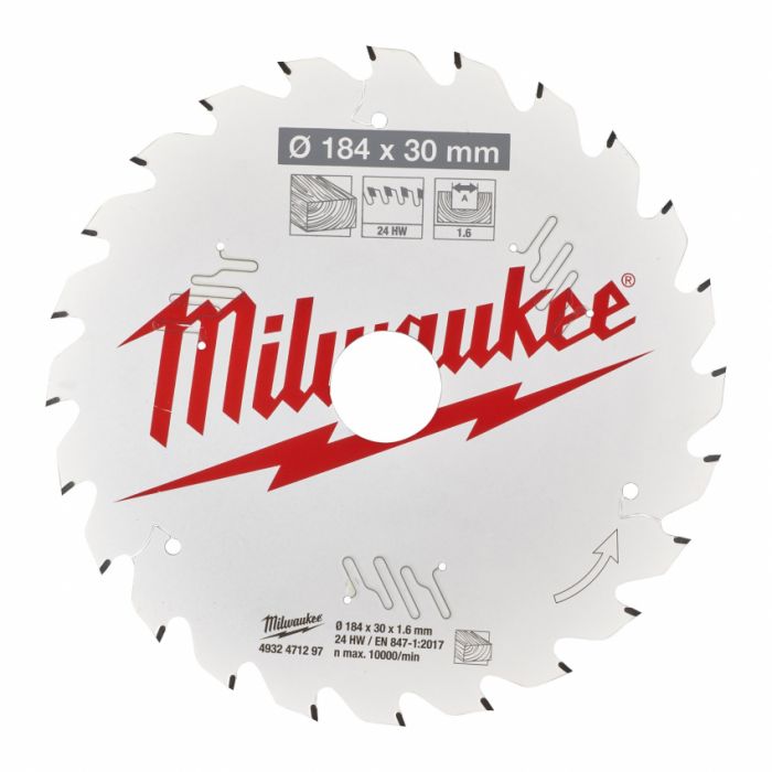 Диск пиляльний Alu PFTE MILWAUKEE, Ø184х30х2,4мм, 54 зуб. 1