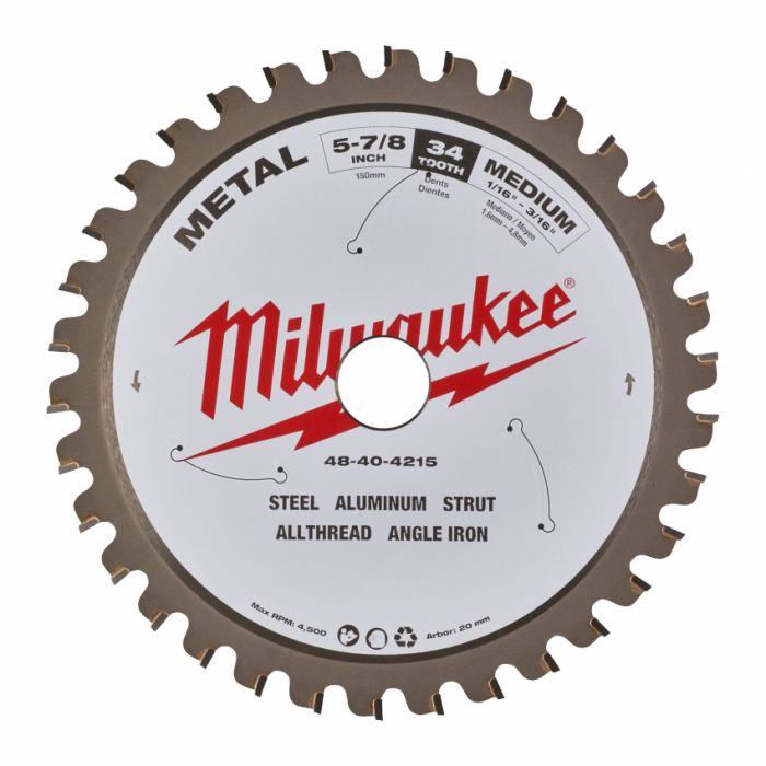 Диск пиляльний Alu PFTE MILWAUKEE, Ø203х5/8"х2,4мм, 58 зуб. 1