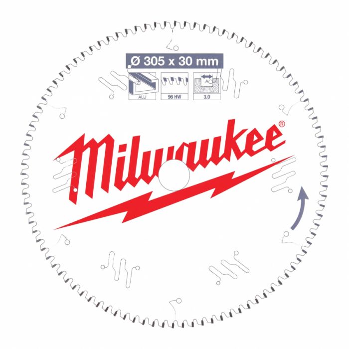 Диск пиляльний Alu PFTE MILWAUKEE, Ø305х30х3,0мм, 96 зуб. 2