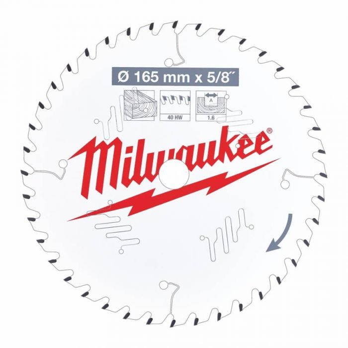 Диск пиляльний PFTE MILWAUKEE, Ø140х20х1,6мм, 18 зуб. 1