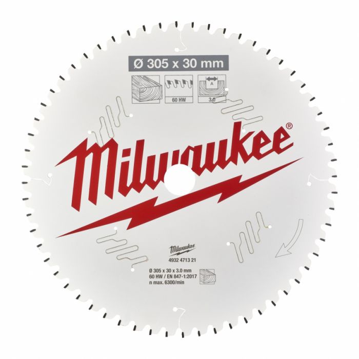 Диск пиляльний PFTE MILWAUKEE, Ø216х30х2,4мм, 80 зуб.