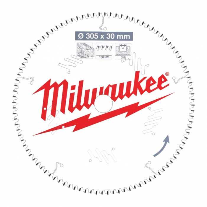 Диск пиляльний PFTE MILWAUKEE, Ø250х30х2, 8мм, 60 зуб. 1