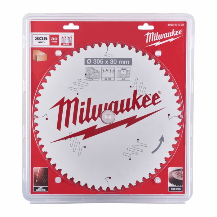 Диск пиляльний PFTE MILWAUKEE, Ø305х30х3, 0мм, 60 зуб. 2