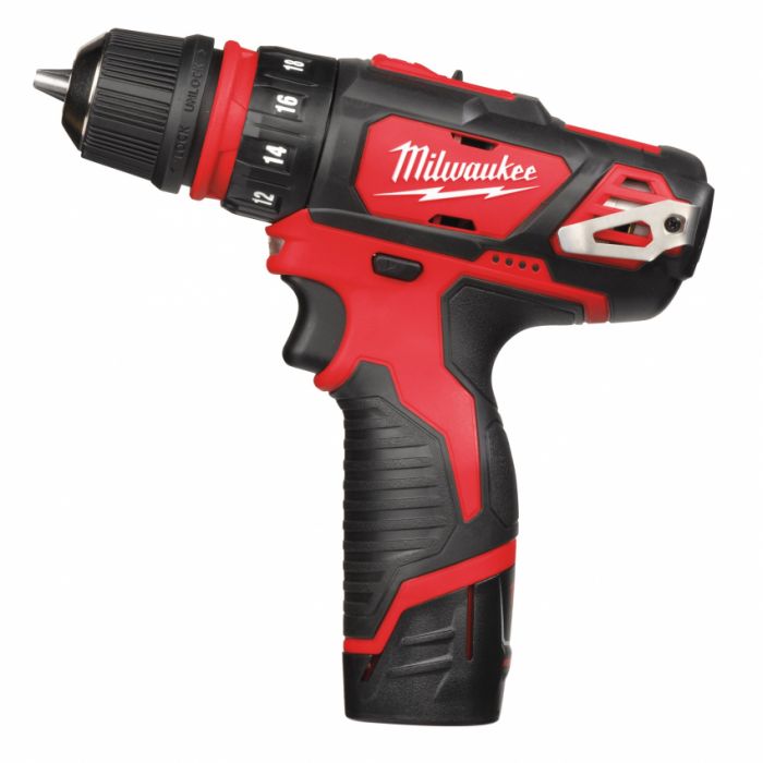 Дриль-шуруповерт акумуляторний MILWAUKEE, M12 BDDXKIT-202C ( заряд.пристрій, 2 акум.Х 2Ач, 3 насадки, кейс)