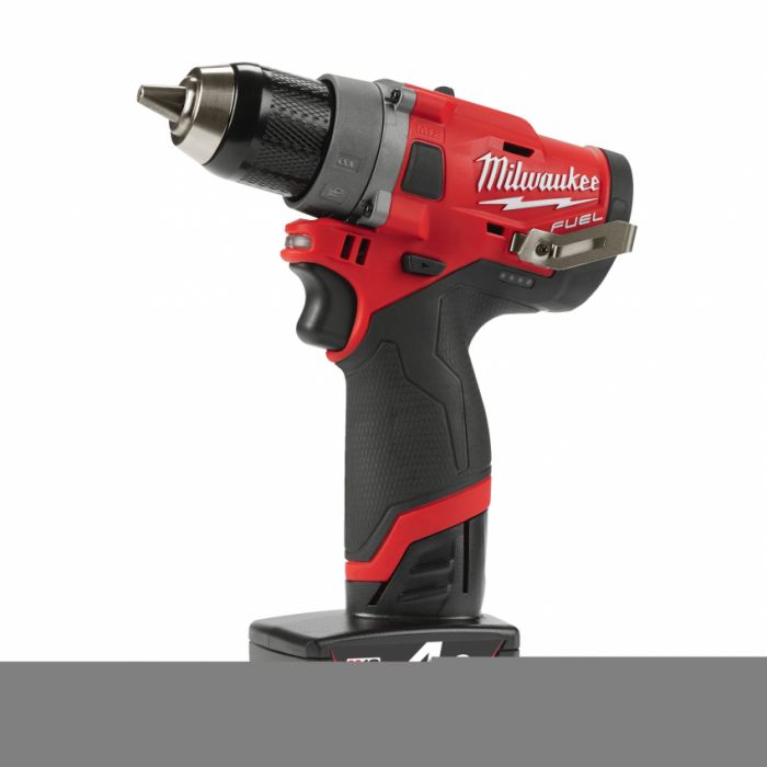 Дриль-шуруповерт акумуляторний MILWAUKEE, M12 FDD-202X, 37Нм (зарядний пристрій, 2 акум.Х 2Ач, HDкейс)