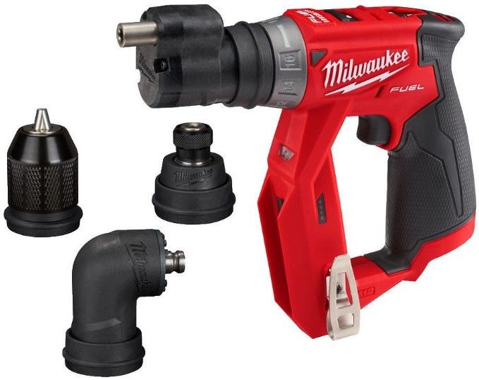 Дриль-шуруповерт акумуляторний MILWAUKEE, M12 FDDXKIT-0X, 34Нм (4 насадки FIXTEC, HD кейс)