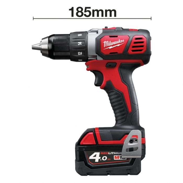 Дриль-шуруповерт акумуляторний MILWAUKEE, M18 BDD-202С, 50Нм ( зар.пристр, 2 акум.Х 2Ач, кейс) (акція)