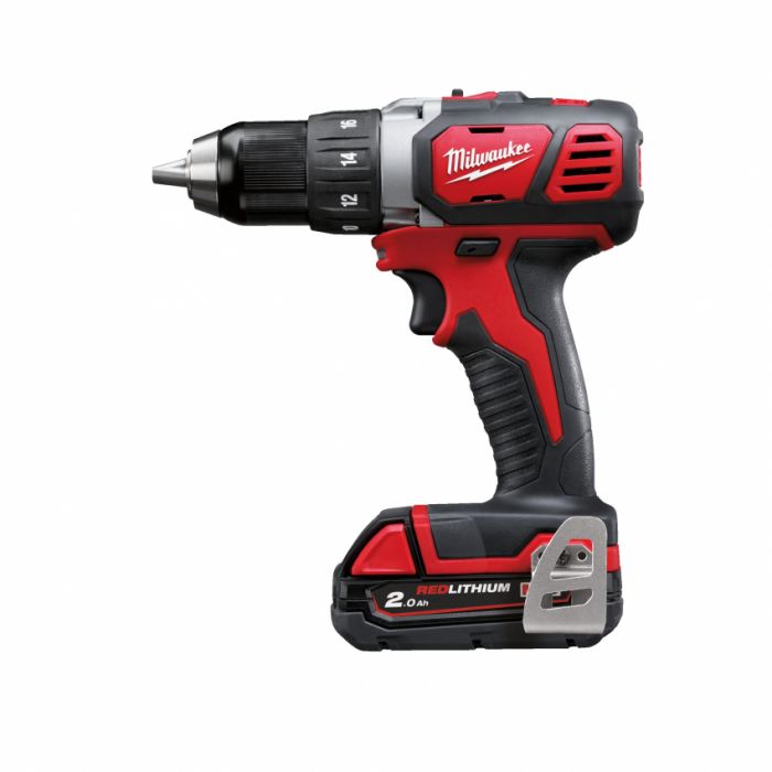 Дриль-шуруповерт акумуляторний MILWAUKEE, M18 BDD-202С, 50Нм ( зар.пристр, 2 акум.Х 2Ач, кейс) (акція)