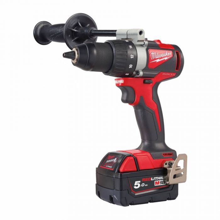 Дриль-шуруповерт акумуляторний MILWAUKEE, M18 BLDD2-502X, 82Нм (заряд.пр., 2акум. Х5Ач, HDкейс)