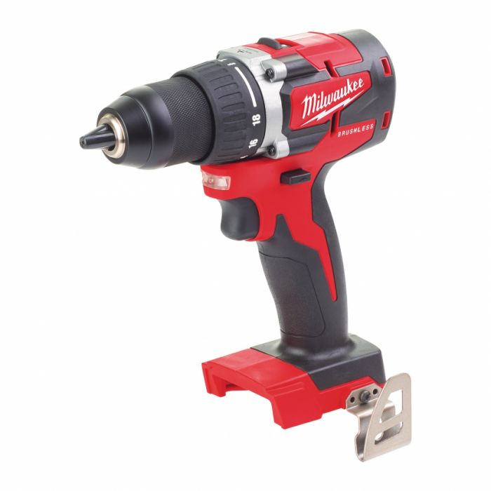 Дриль-шуруповерт акумуляторний MILWAUKEE, M18 CBLDD-202C, 60Нм, (зарядний пристрій, 2 акум.Х 2Ач, кейс)