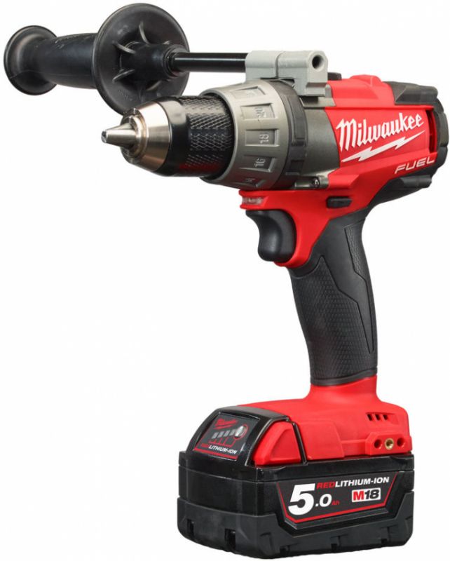 Дриль-шуруповерт акумуляторний MILWAUKEE, M18 FDD2-502X,135Нм (зарядний пристрій, 2 акум.Х 5Ач, HDкейс)