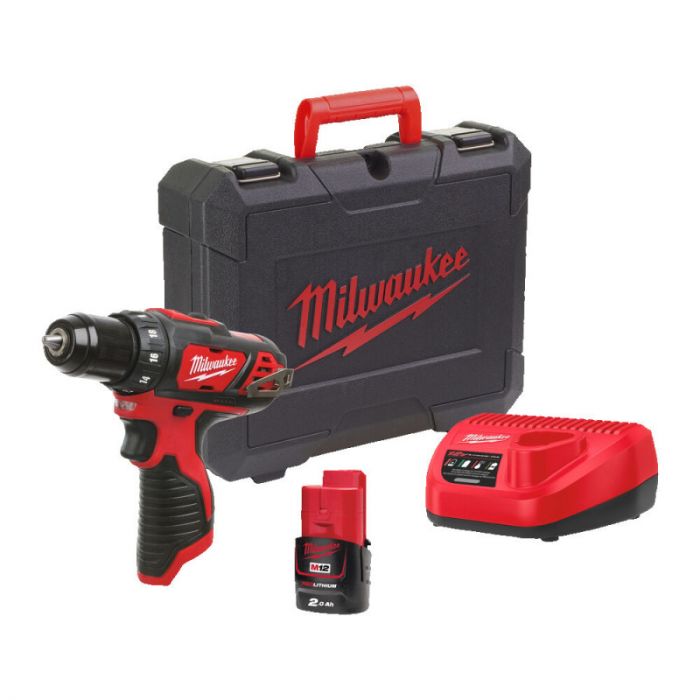 Дриль-шурупокрут MILWAUKEE M12 BDD-201C крутящий момент 30 Нм 4933479439