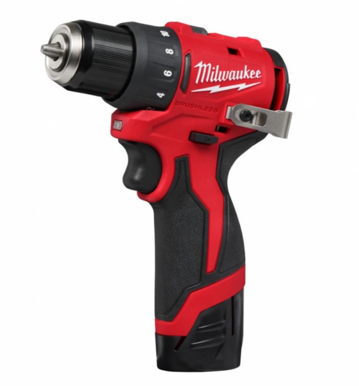 Дриль-шурупокрут акумуляторний MILWAUKEE M12 BLDDRC-202C (40Нм) (ЗП+2ак.Х2Аг+кейс)