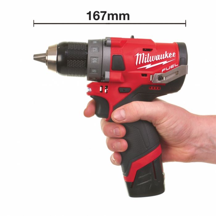 Дриль-шуруповерт акумуляторний MILWAUKEE, M12 FDD-0, 37Нм